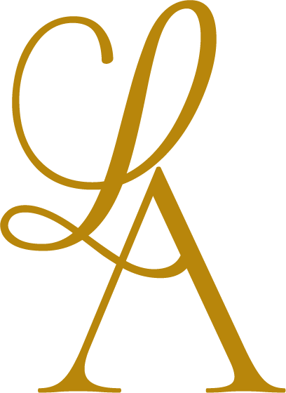 Logo Lea & Aaron Dark Gold